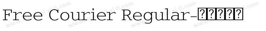 Free Courier Regular字体转换